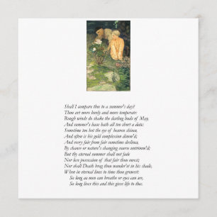 Shakespeare-Sonett # 18 Einladung