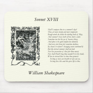 Shakespeare Sonnet # 18 Mousepad