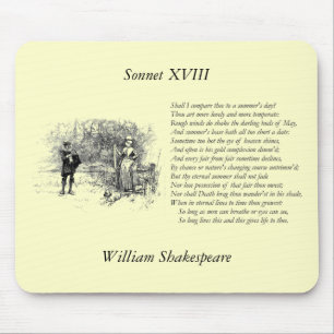 Shakespeare Sonnet # 18 Mousepad