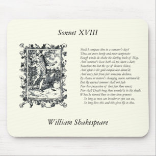 Shakespeare Sonnet # 18 Mousepad