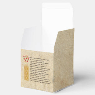 Shakespeare Sonnet 29 (XXIX) auf Pergament Geschenkschachtel