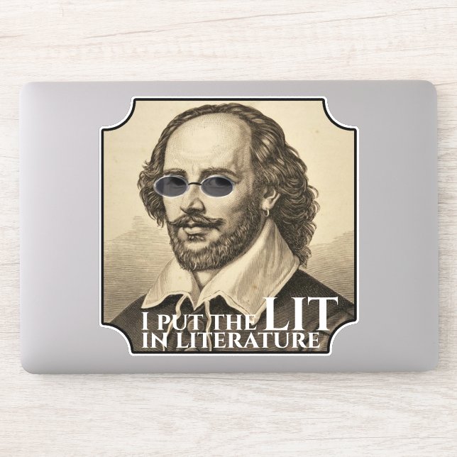 Shakespeare Sunglasses Lit Aufkleber (Computer)