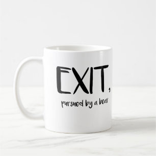 Shakespeare Tasse Exit mit einem Bärenbuchgeschenk