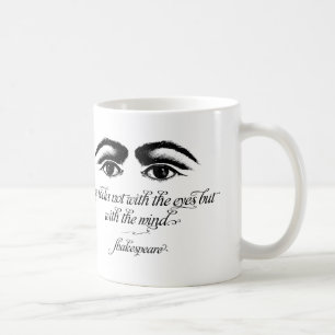 Shakespeare-Tasse, Liebe schaut nicht mit Augen Tasse