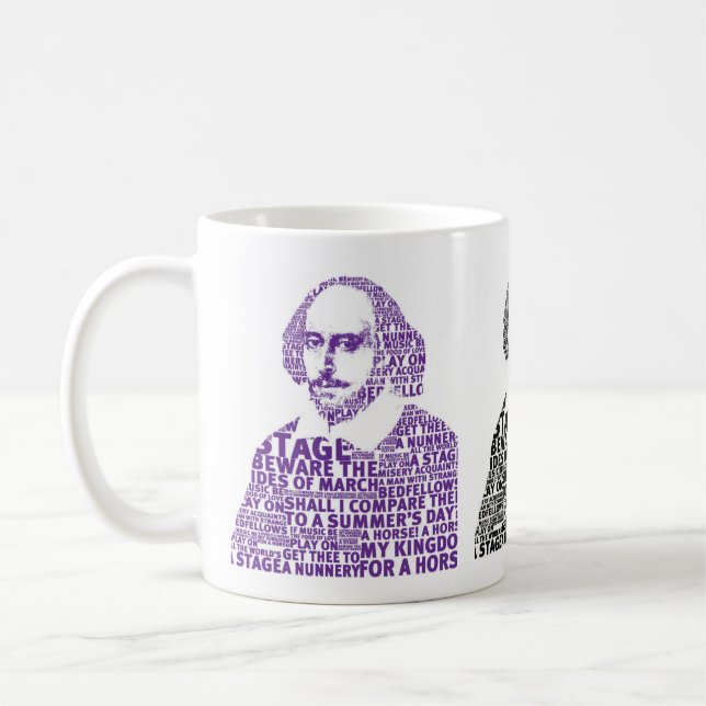 Shakespeare Textentwurf Kaffeetasse (Links)