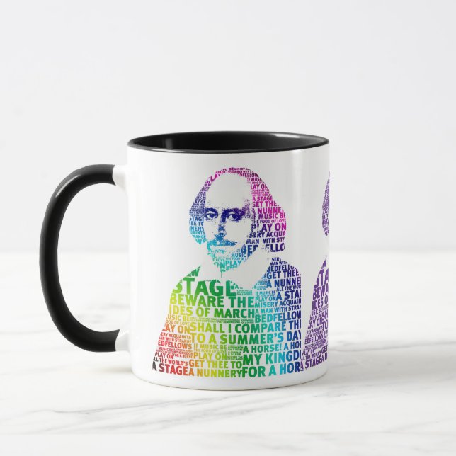 Shakespeare Textentwurf Tasse (Links)