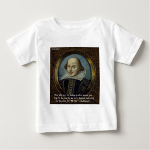 Shakespeare und sein berühmtes Gefühl Zitat Baby T-shirt