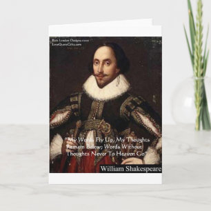 Shakespeare "Worte im Himmel" Weisheitszitate Gesc Karte