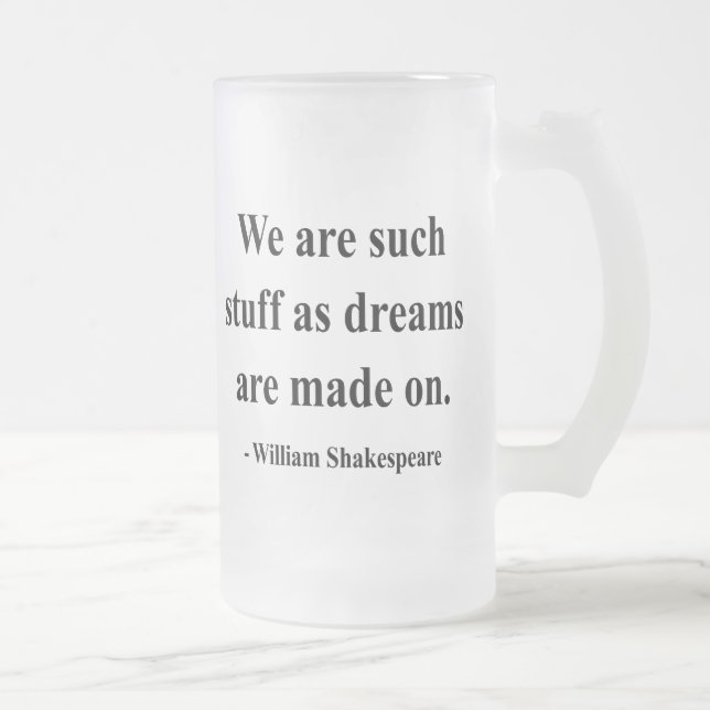 Shakespeare-Zitat 2a Mattglas Bierglas (Rechts)