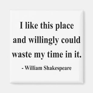 Shakespeare-Zitat 6a Magnet