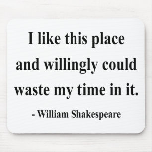 Shakespeare-Zitat 6a Mousepad