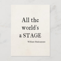 Shakespeare-Zitat Alle Zitate einer Bühne der Welt