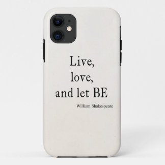 Shakespeare-Zitat, das Live sind, Liebe und Case-Mate iPhone Hülle