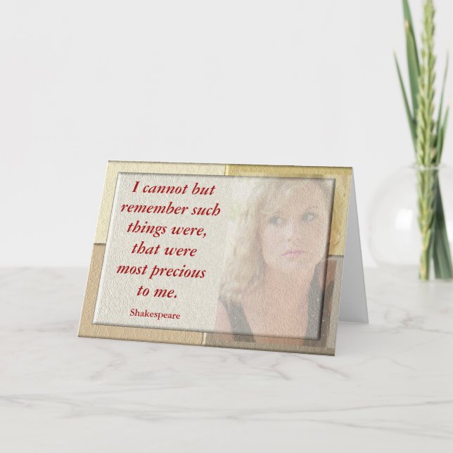 Shakespeare Zitat - Grußkarte Dankeskarte (Vorderseite)