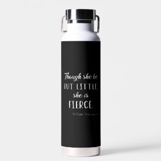 Shakespeare-Zitat - Klein, aber feurig II Trinkflasche