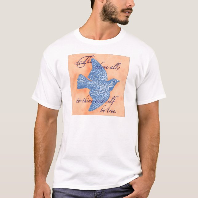 Shakespeare-Zitat-Kunst-T - Shirt durch (Vorderseite)