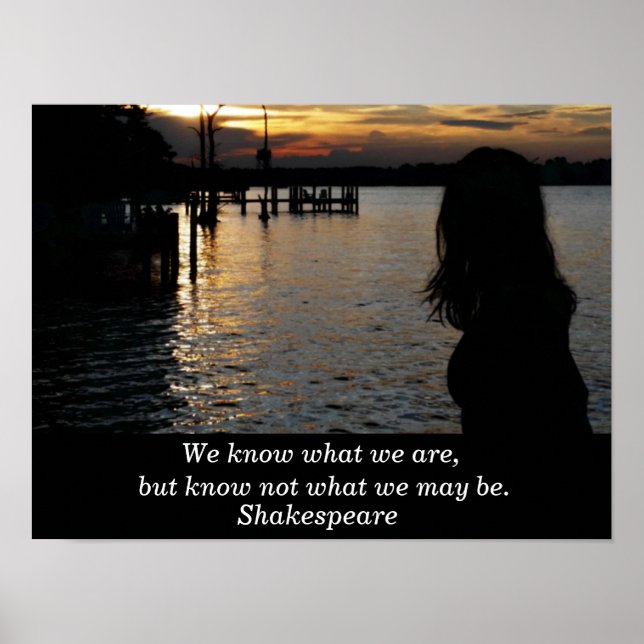 Shakespeare Zitat - Kunstposter Poster (Vorne)