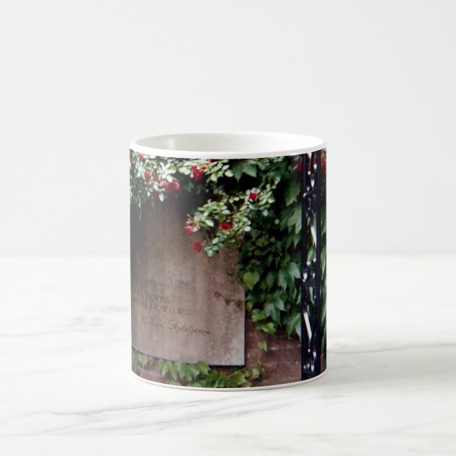 Shakespeare-Zitat-Rose Tasse (Mittel)