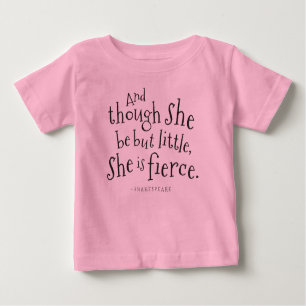 Shakespeare Zitat She is Fierce Girls Tutu Tshirt