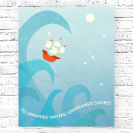 Shakespeare-Zitatposter für Nautic-Segeln Poster