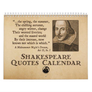 Shakespeare zitiert jährlichen Kalender