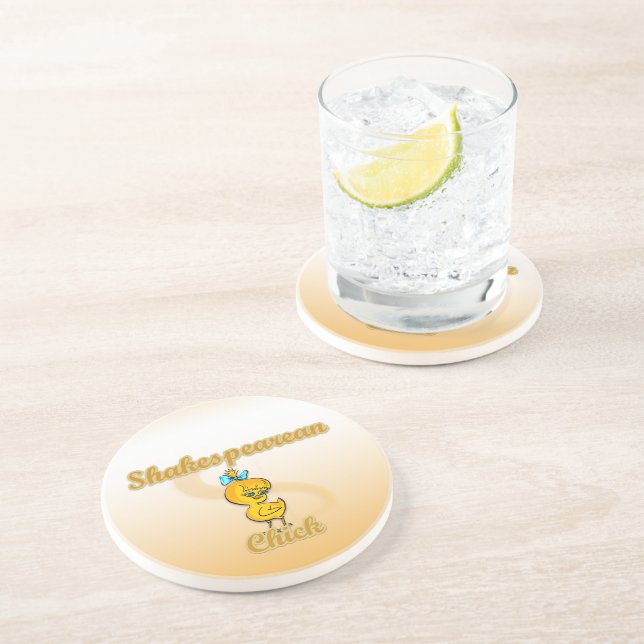 Shakespearean Chick Untersetzer (Seite)