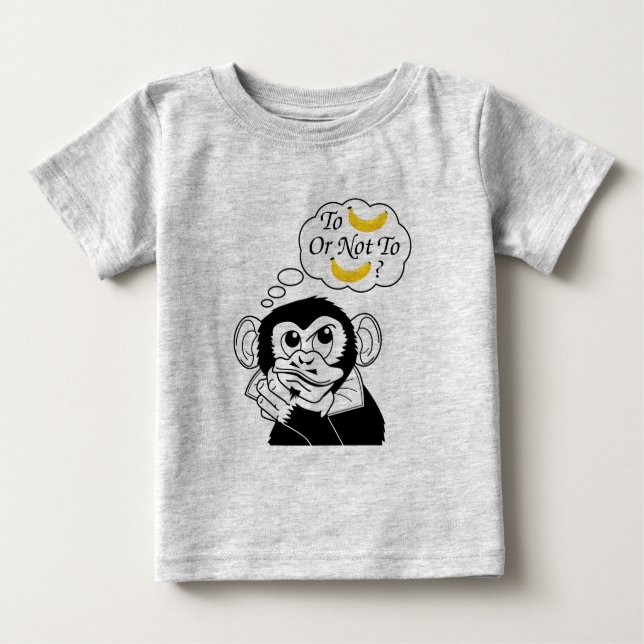 Shakespeares Affe Baby T-shirt (Vorderseite)