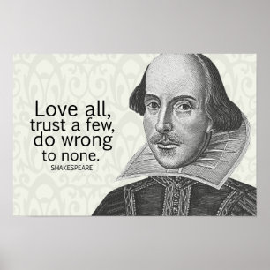 Shakespeares alle Liebe, vertrauen einigen, tun… Poster