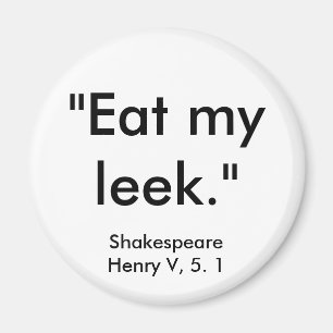 Shakespeares Beleidigungs-Magnet Magnet