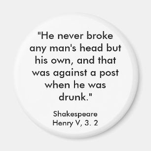 Shakespeares Beleidigungs-Magnet Magnet