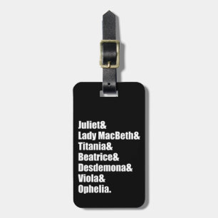 Shakespeares Damen Gepäckanhänger