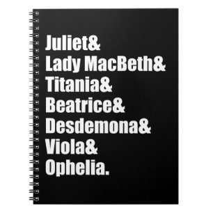 Shakespeares Damen Notizblock