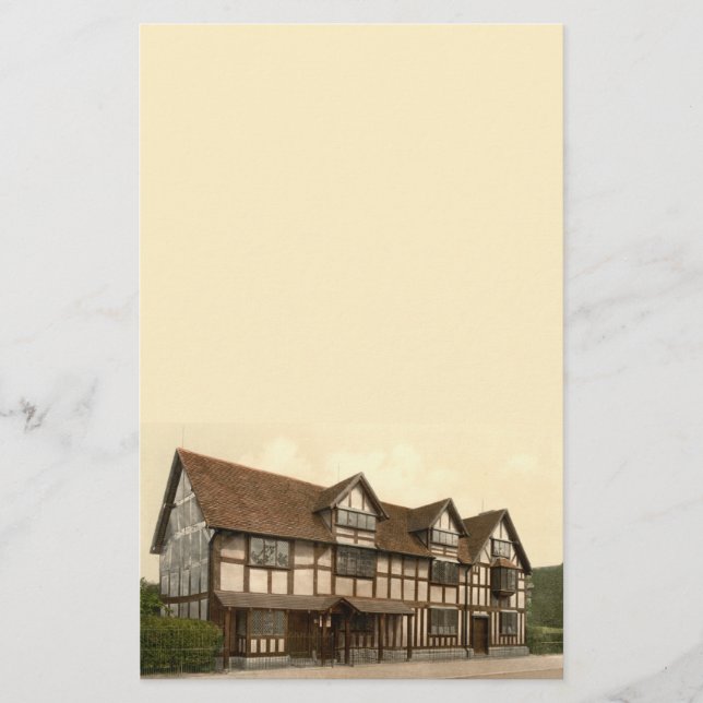 Shakespeares Geburtsort, Stratford-nach-Avon, Briefpapier (Vorderseite)