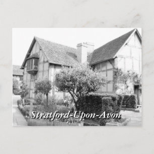 Shakespeares Geburtsort Stratford Vintage Postkarte