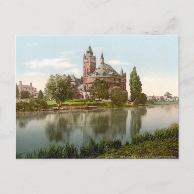 Shakespeares Gedenktheater, Stratford-on-Avon Postkarte (Vorderseite)