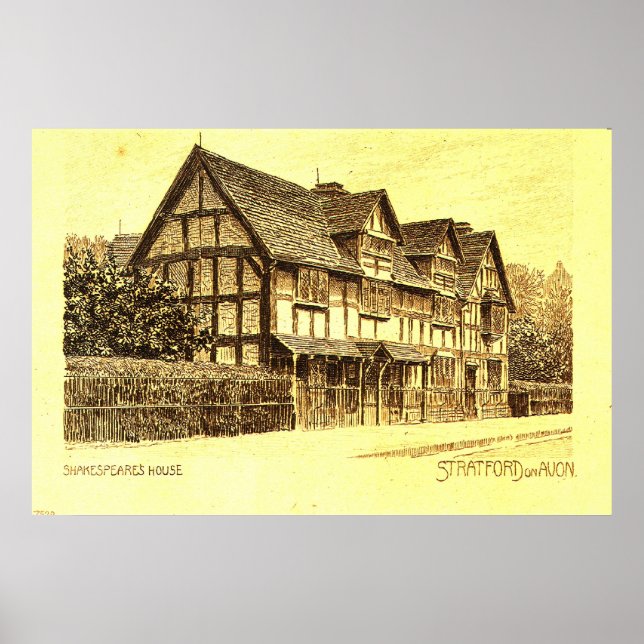 Shakespeares Haus Stratford zu Avon Poster (Vorne)