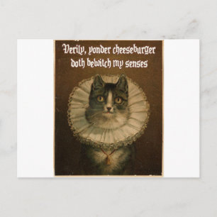 Shakespeares Katze Postkarte