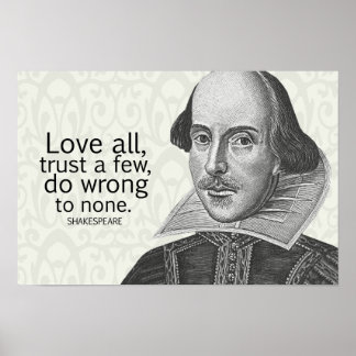 Shakespeare's Liebe All, Vertrauen Sie ein paar, D Poster
