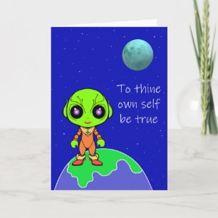 Shakespearscher Alien-Geburtstagskarte von Jo Imag Ankündigung