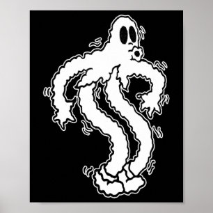 Shakey Koko The Clown Ghost Niedlich Ghost Hallowe Poster