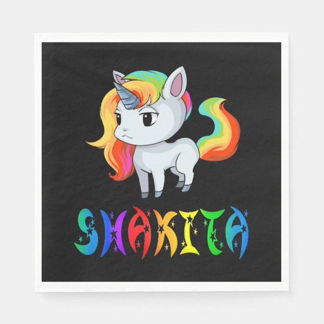 Shakita Unicorn Serviette (Vorderseite)