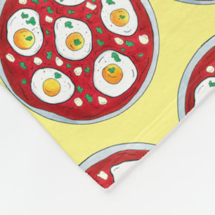 Shakshouka Shakshuka Gewürzige Eier Tomaten Fleecedecke