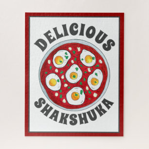 Shakshouka Shakshuka Gewürzige Eier Tomaten Puzzle