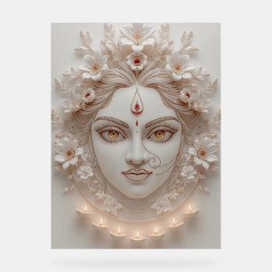 Shakti inside - Minimal Devi Illustration Acrylschild