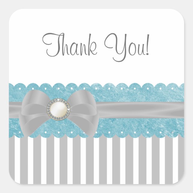 Shalizar Dreaming Baby Dusche Danke Sticker (Vorderseite)
