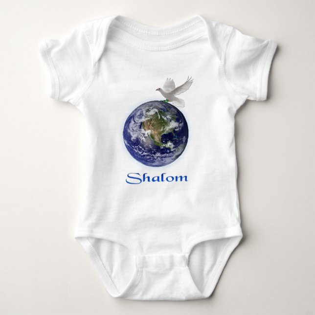 Shalom Baby Bodysuit Strampler (Vorderseite)