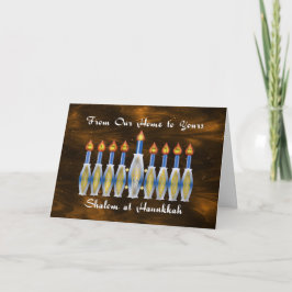 Shalom bei Chanukka, unser Zuhause zu Ihrem Feiertagskarte