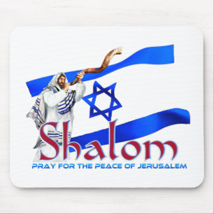 SHALOM betet für den Frieden in Jerusalem Mousepad