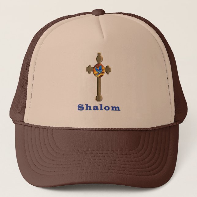 Shalom-Geschenke Truckerkappe (Vorderseite)
