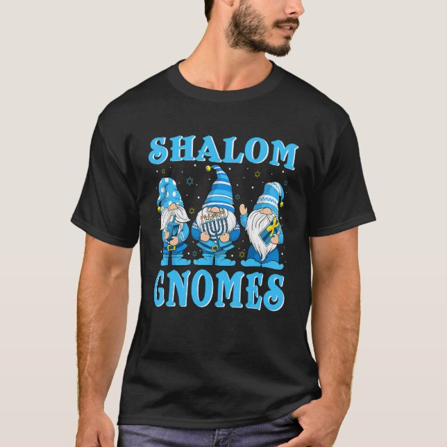 Shalom Gnomes  Jew Hanukkah Pajamas Chanukah 1 T-Shirt (Vorderseite)